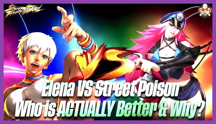 Support characters executing combo chains in Street Fighter Duel