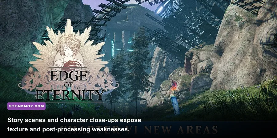 Daryon and Selene in a cinematic story scene from Edge of Eternity