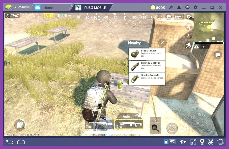 Multiple smoke grenades deployed in open field PUBG Mobile