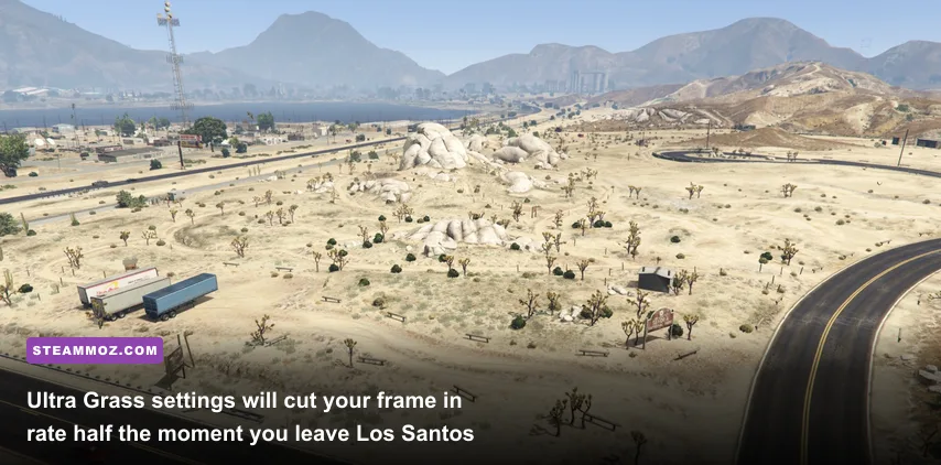 Blaine County grass and foliage in Grand Theft Auto V