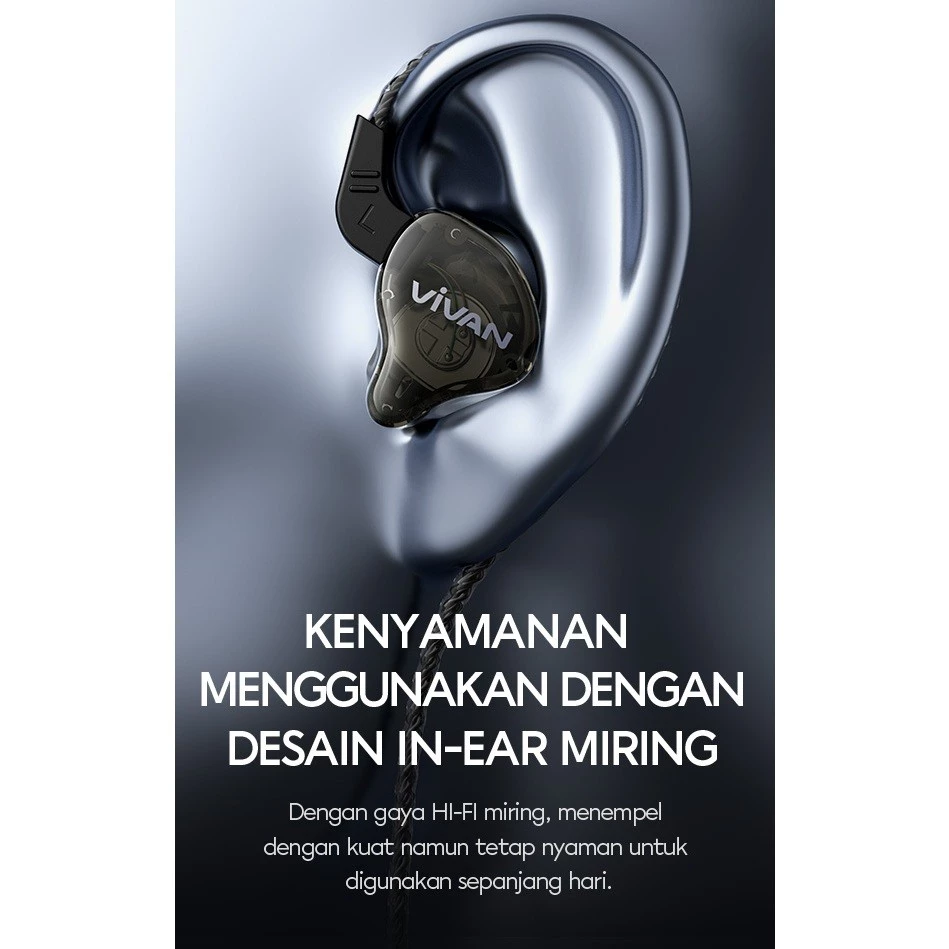 VIVAN Q15 / Q17 / Q19 / Q16 Headset Wired - Gambar 4