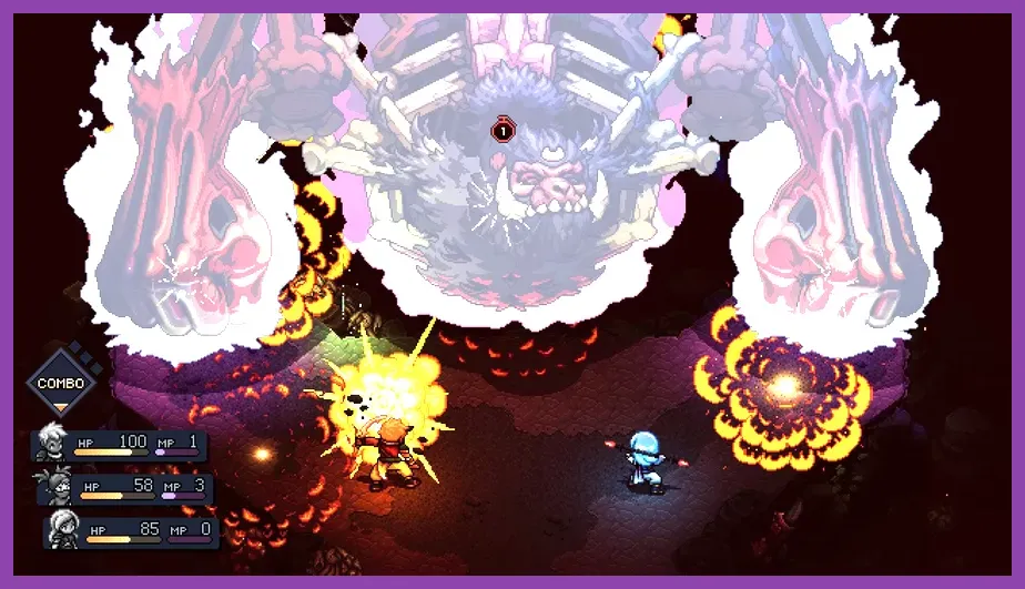 Sea of Stars party fighting a secret endgame boss