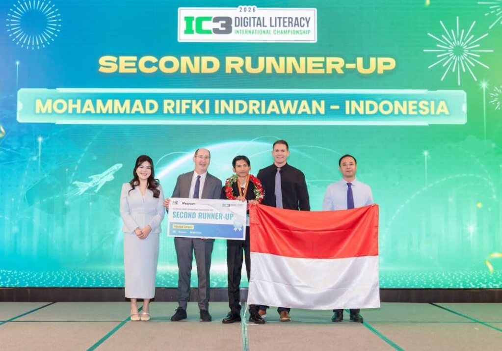 M. Rifki Indriawan Raih Dua Penghargaan di IC3 Digital Literacy International Championship 2026