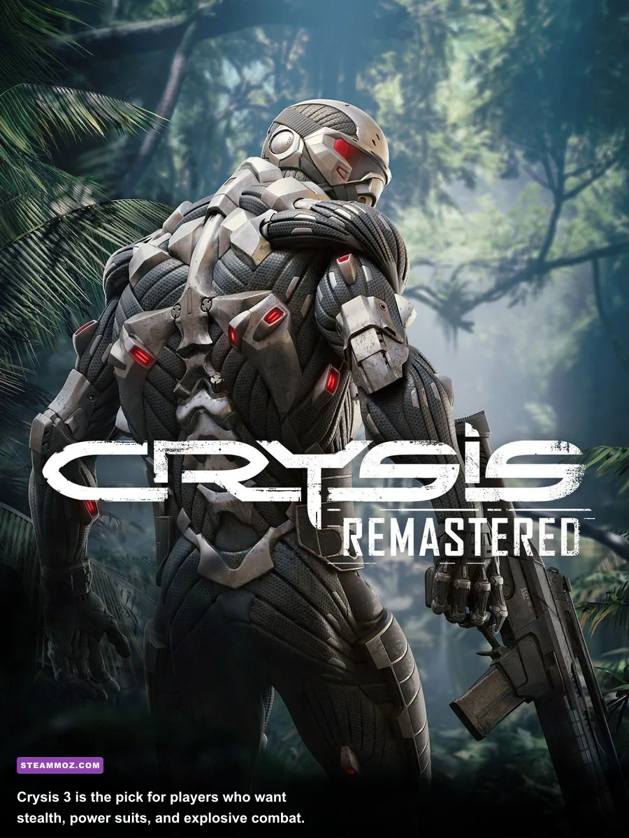 Prophet using the Predator Bow in the overgrown New York jungle of Crysis 3