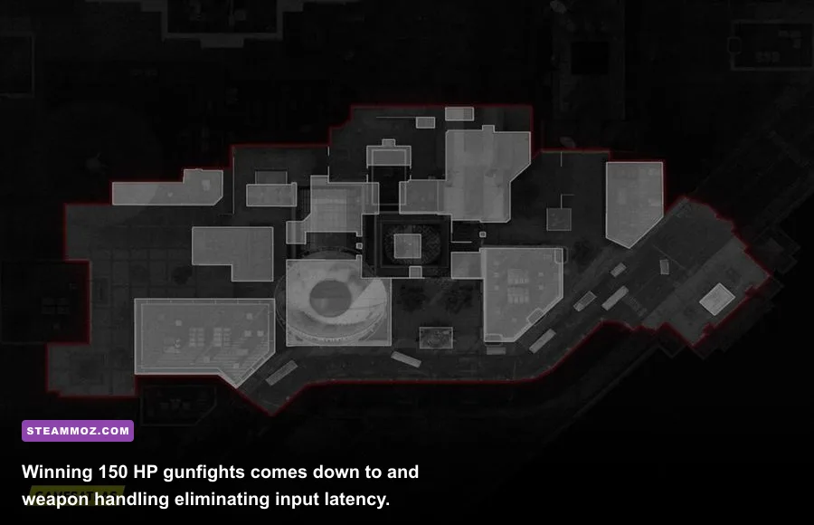 Competitive multiplayer shootout on the Moscow map in Cold War