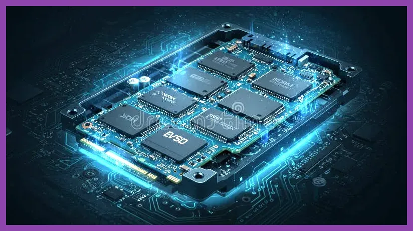 High speed storage technology representing fast loading times
