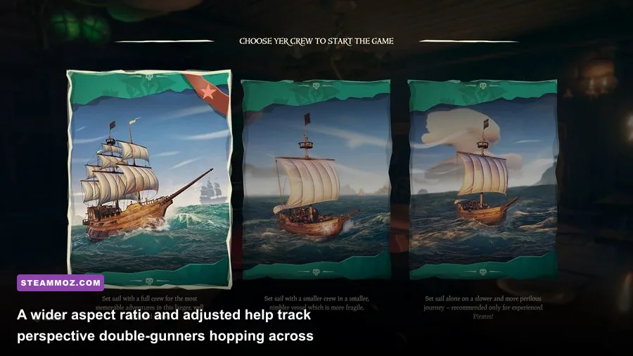 Wide field of view combat on a Sloop deck in Sea of Thieves