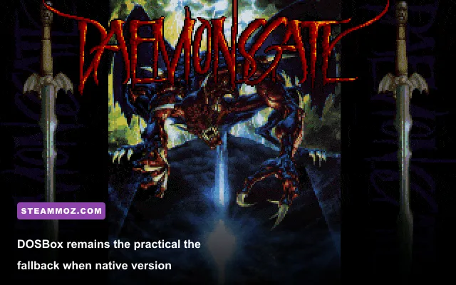 Daemonsgate running through DOSBox on a modern Windows gaming PC