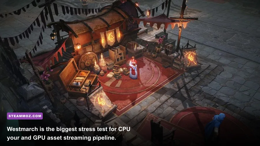 Westmarch city hub in Diablo Immortal PC with multiple players on screen