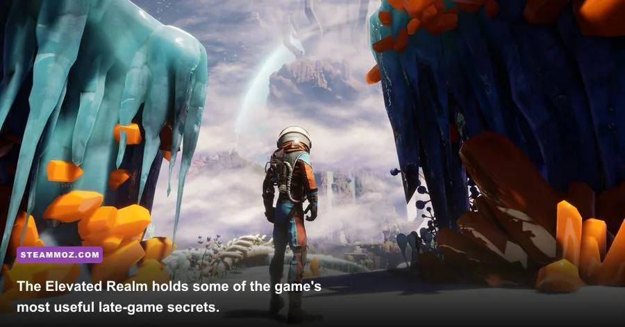 Hidden alien ruins and reward chest in the Elevated Realm