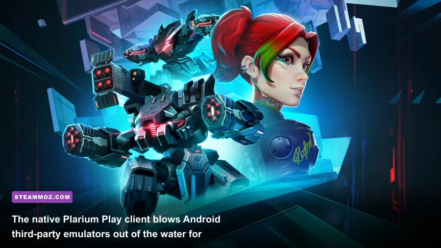 Plarium Play desktop launcher running Mech Arena natively on PC