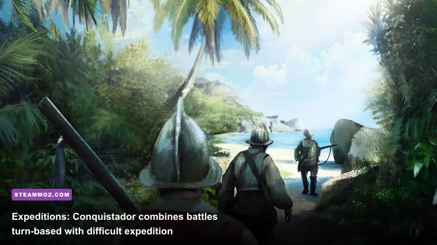 Expeditions: Conquistador tactical battle in a jungle expedition setting