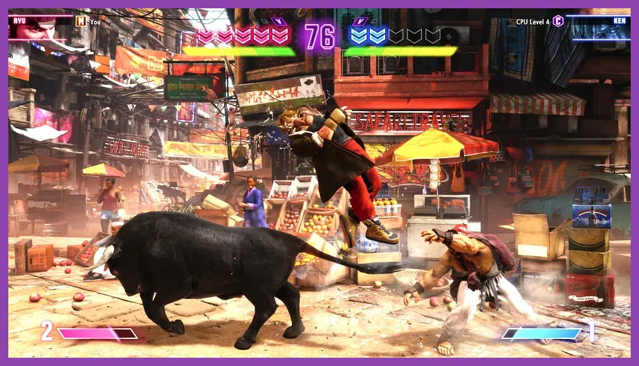 Street Fighter 6 World Tour Avatar fighting a powerful boss