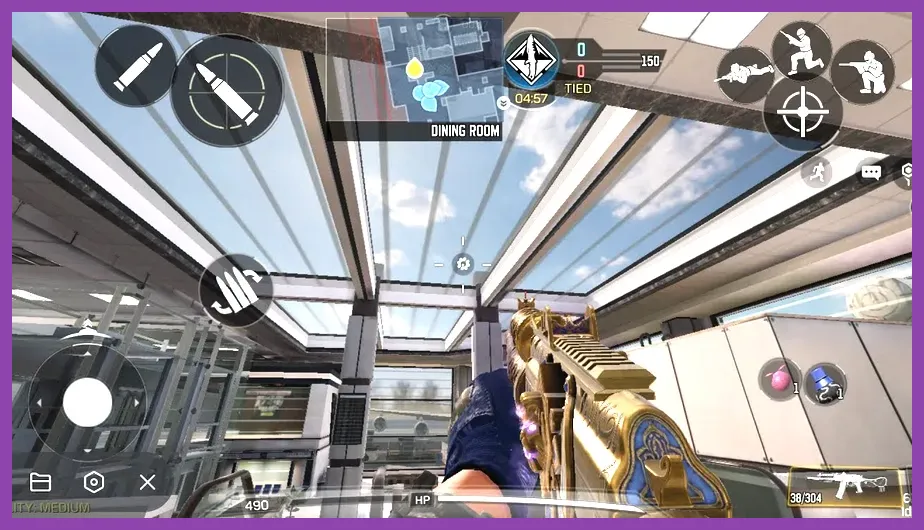 Intense multiplayer combat in COD Mobile Hardpoint mode