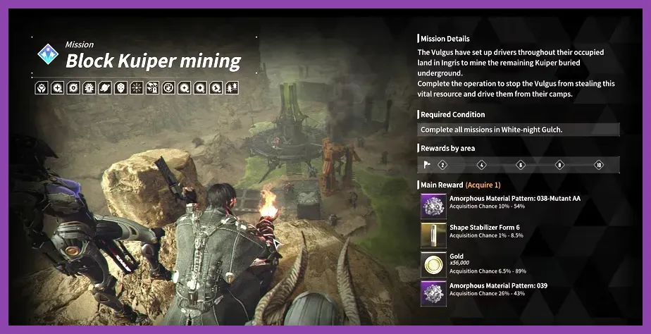 The Block Kuiper Mining special operation in The First Descendant