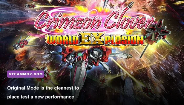 Crimzon Clover World EXplosion Original Mode gameplay with Type I ship