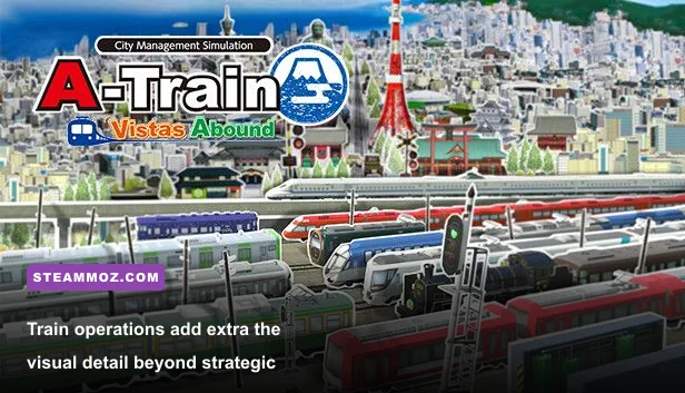 A-Train All Aboard Tourism train cab and railway route screenshot