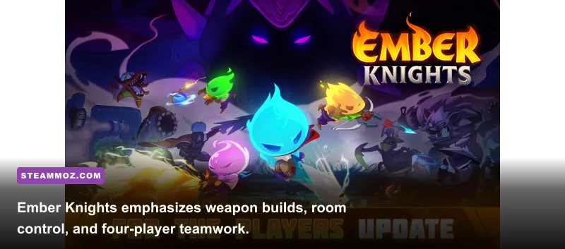 Ember Knights heroes battling enemies with elemental weapons
