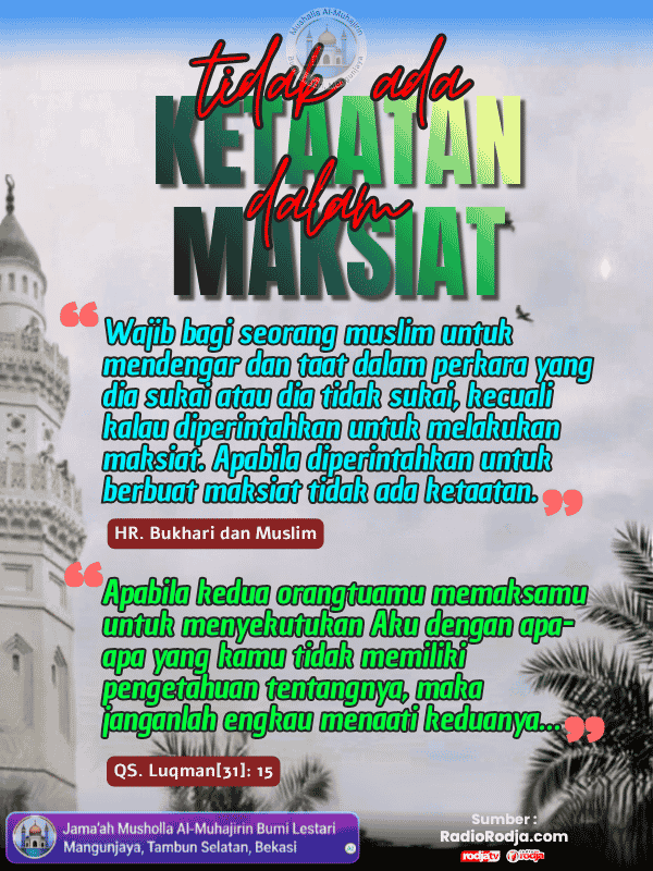 Tidak Ada Ketaatan Dalam Kemaksiatan