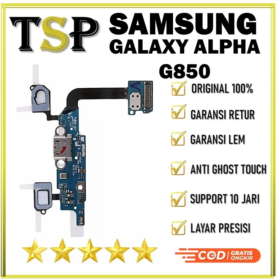 FLEXIBEL / FLEXIBLE / FLEKSIBEL C/C + UI BOARD + MIC + HOME BUTTON + SENSOR BACK SAMSUNG GALAXY ALPHA / G850 ORIGINAL