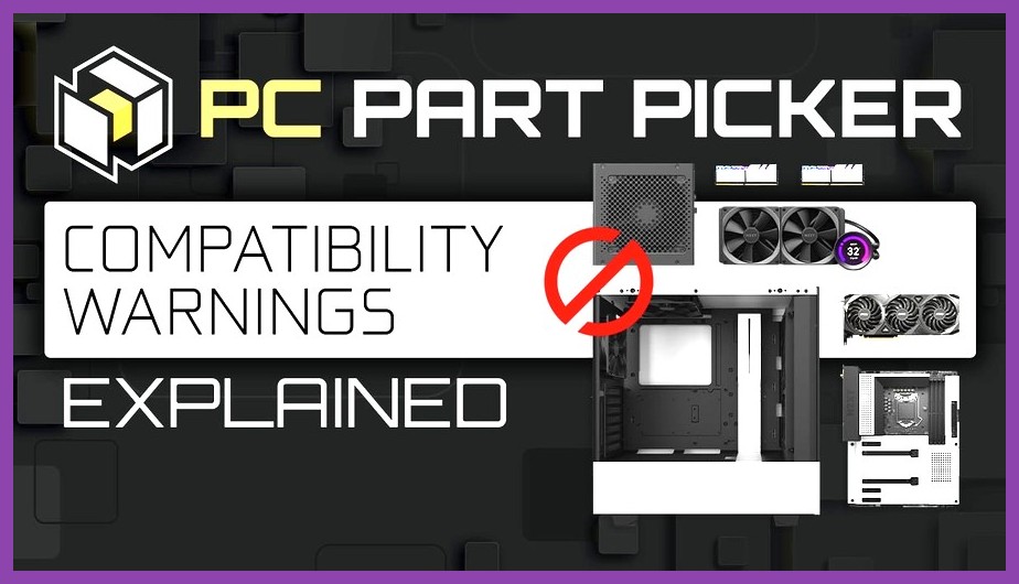 PCPartPicker logo and compatibility check screen