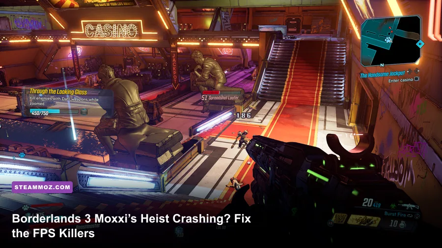 Borderlands 3 Moxxi's Heist of the Handsome Jackpot casino exterior