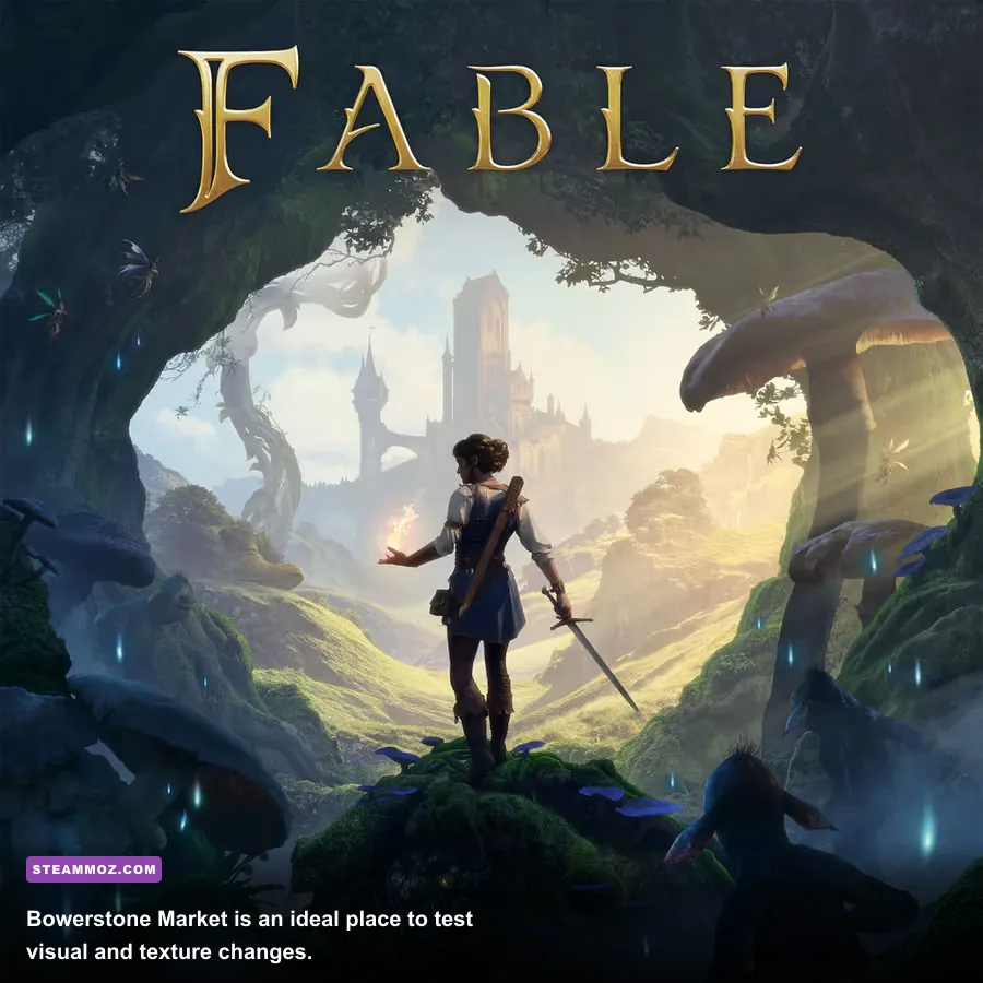 Fable 3 PC Bowerstone Market gameplay screenshot