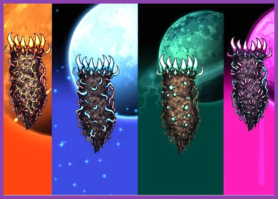 Celestial pillars event in Terraria endgame