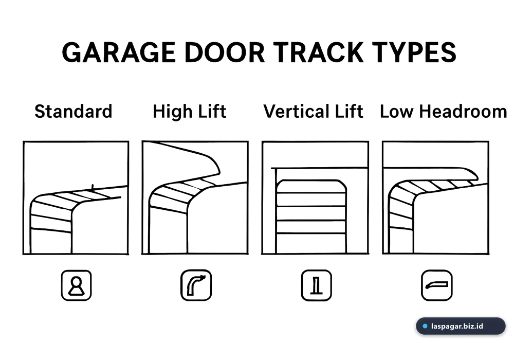 ilustrasi perbandingan cara kerja pintu garasi besi lipat dan sliding