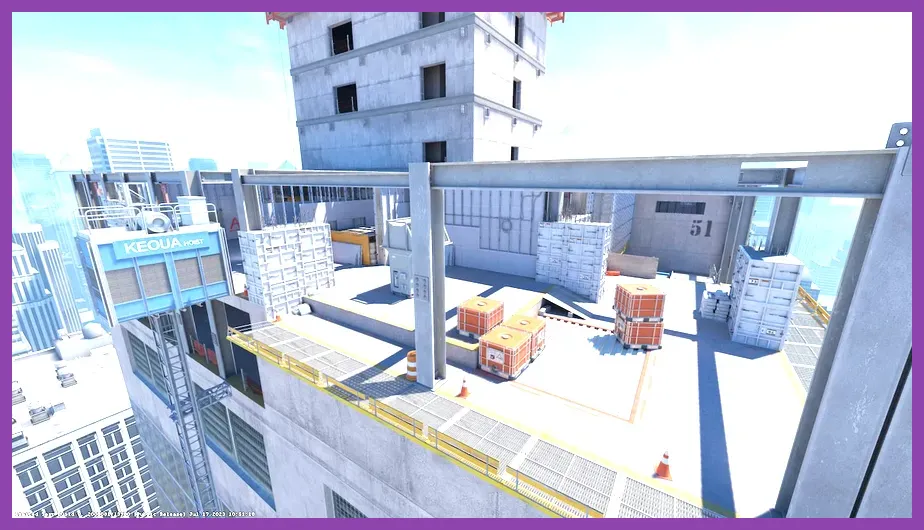 Counter-Strike 2 Vertigo map scaffolding pixel walk edge