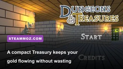 Dungeons 2 treasure room filled with gold and dungeon workers