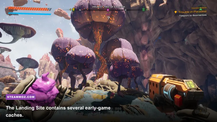 Secret cave near the Landing Site in Journey to the Savage Planet