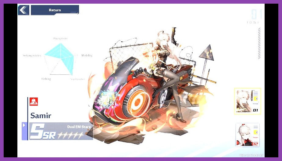 Samir character using electric abilities in Tower of Fantasy