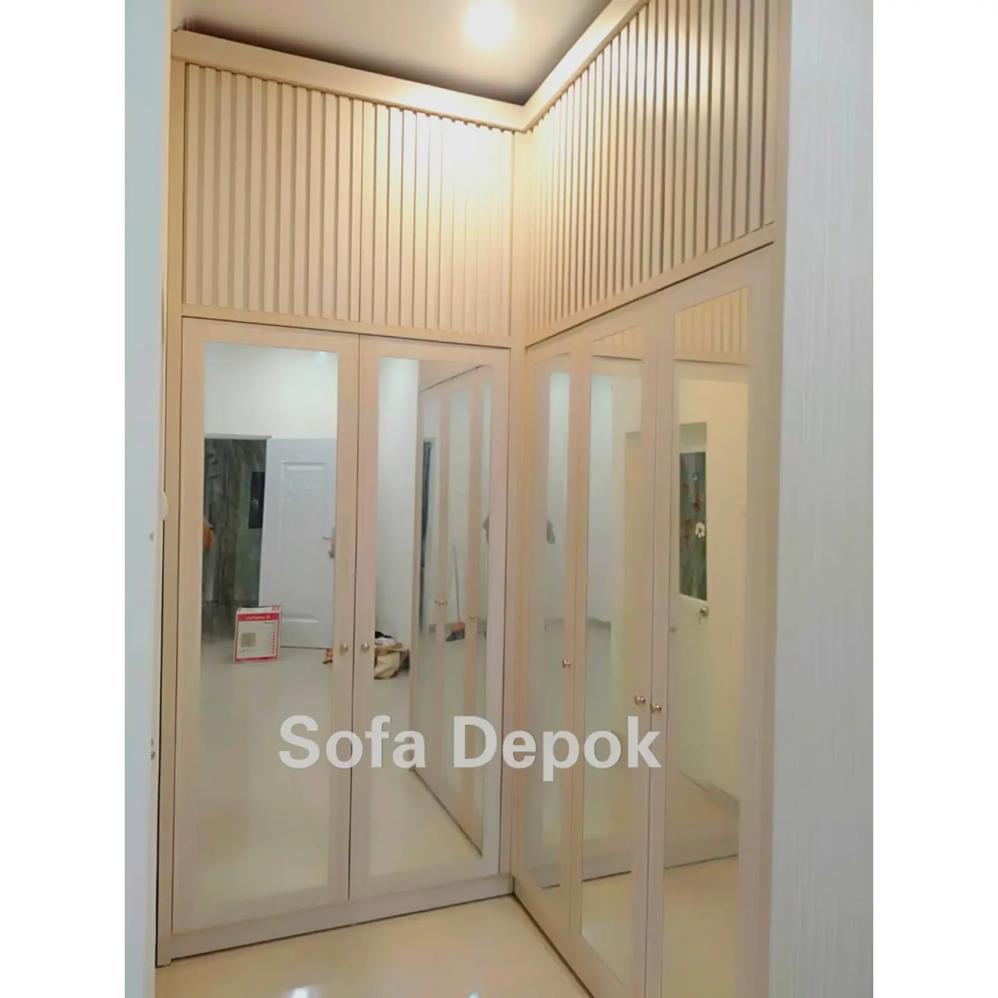 Lemari custom hasil pengerjaan Sofa Depok by Yenia