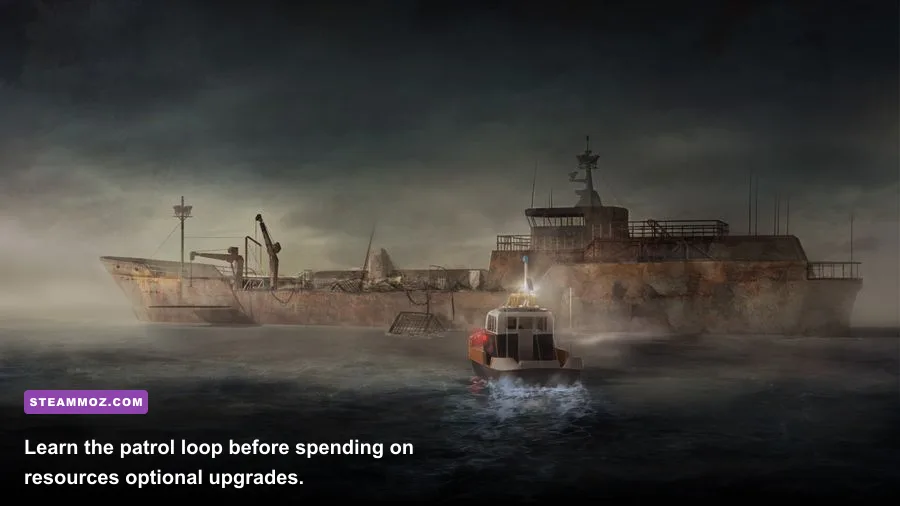 COAST GUARD Reality Twist patrol ship sailing across the ocean