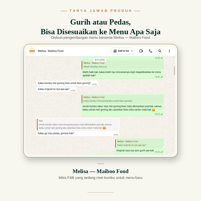 Flyer testimoni customer Rumavin 2