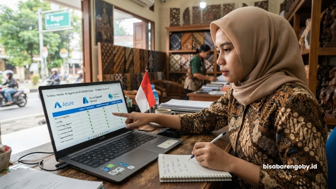 Pemilik bisnis menyeleksi vendor AI Agent untuk UMKM di Bogor berbasis Azure AI