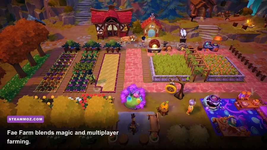 Fae Farm magical farming and co-op gameplay