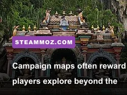 Age of Empires II Definitive Edition campaign map with relics and ancient ruins