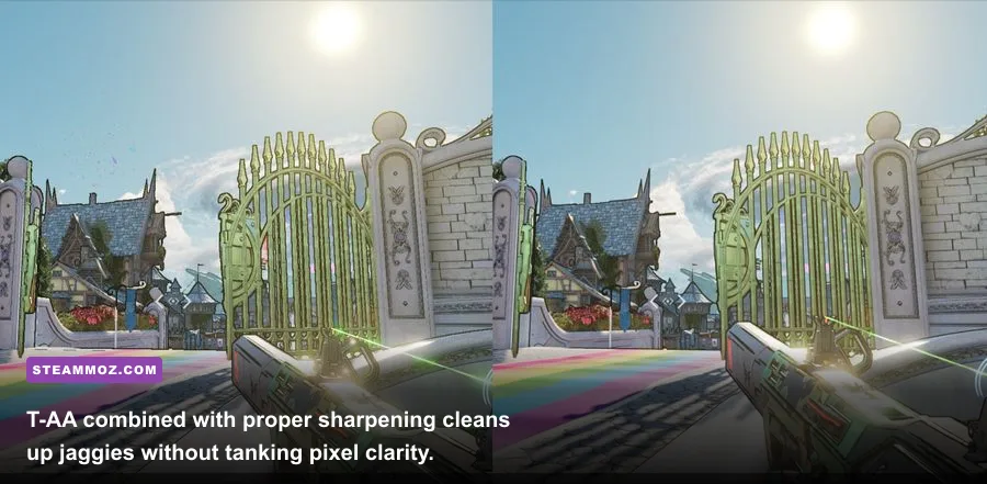 Rainbow Six Siege T-AA sharpness and render scaling gameplay test