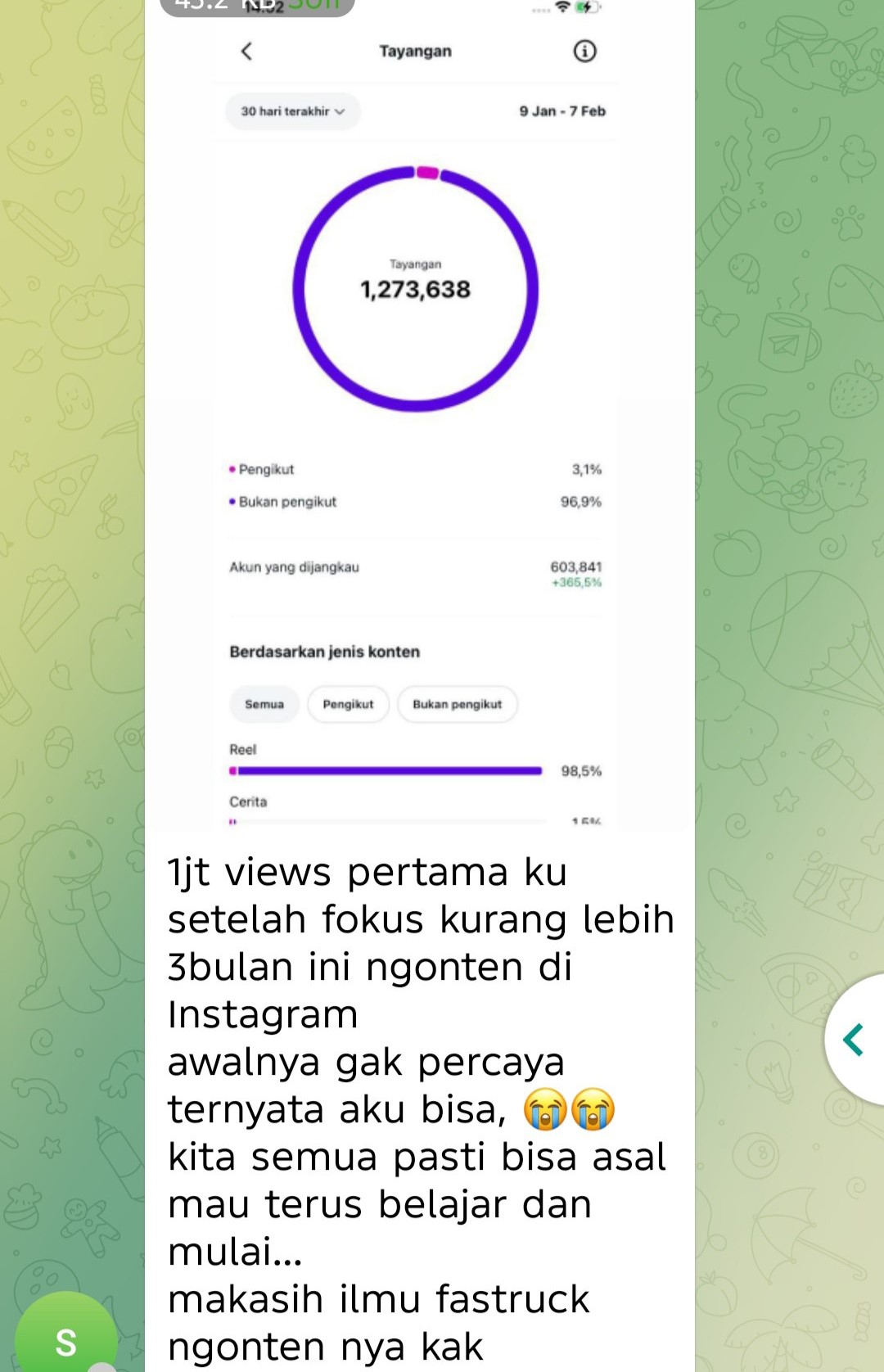 Testimoni FastTrack Ngonten 1