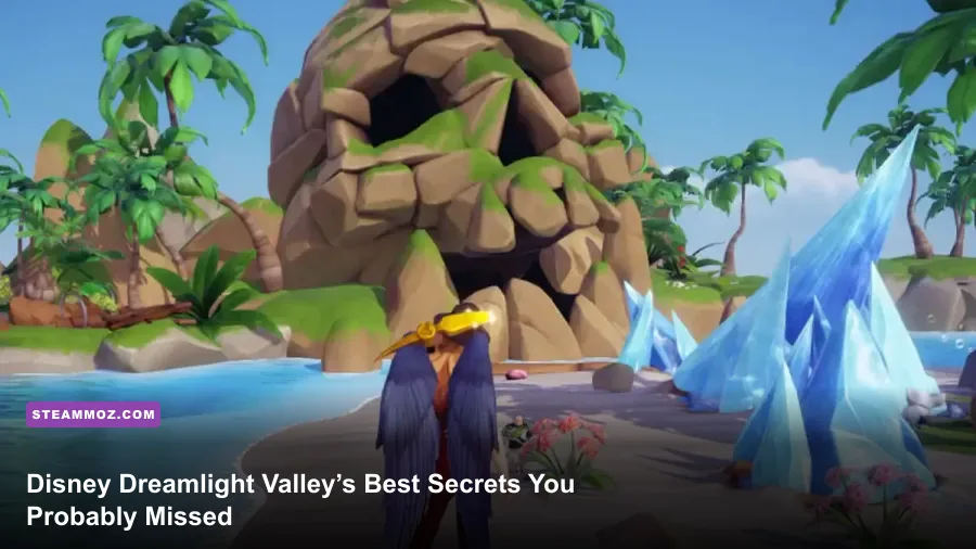 Disney Dreamlight Valley PC screenshot showing Skull Rock and Dazzle Beach