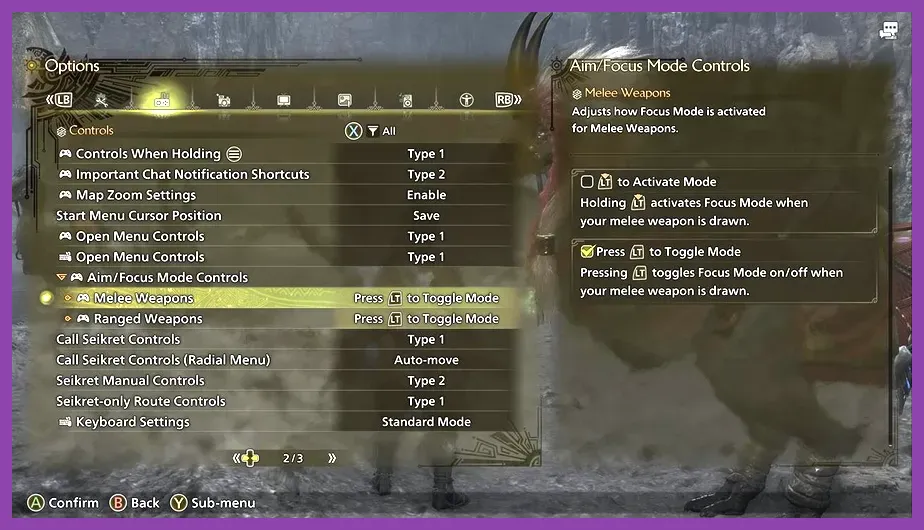 Monster Hunter Wilds focus mode targeting monster wounds