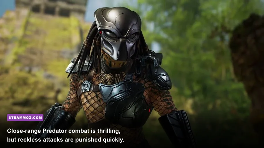 Predator using wrist blades against a Fireteam in Predator Hunting Grounds