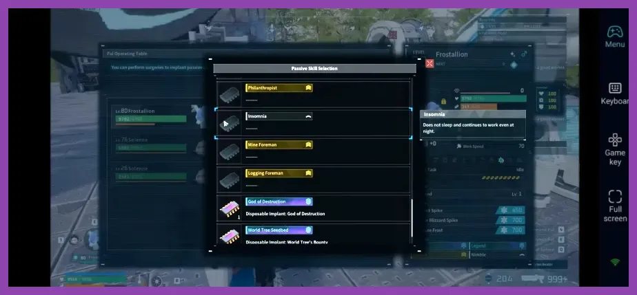 Pal details screen highlighting Swift and Runner passive traits in Palworld