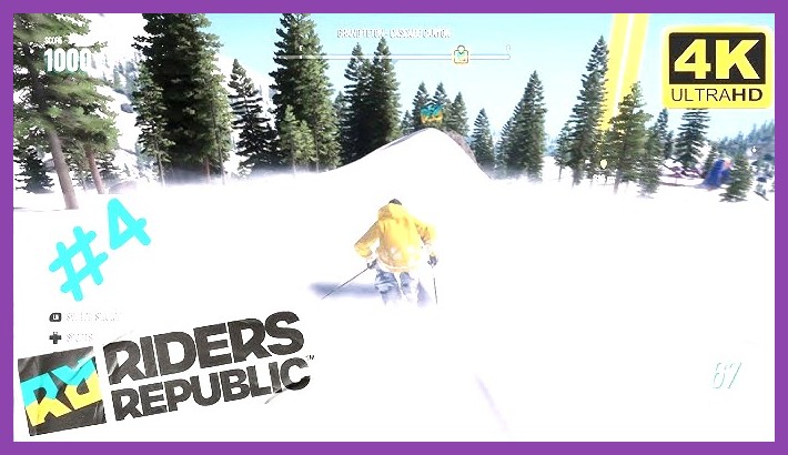 Skiing trick in Riders Republic