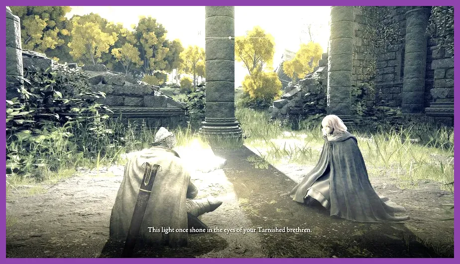 Ray tracing ambient occlusion and lighting effects inside Shadow Keep in Elden Ring