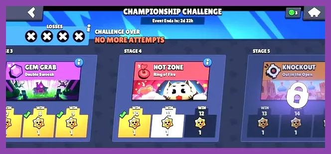Brawl Stars esports championship challenge event menu