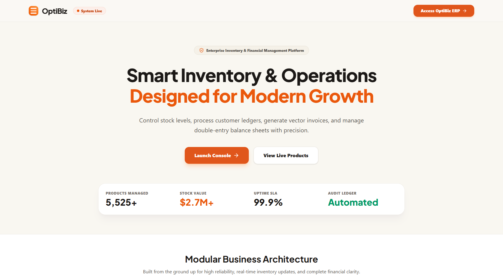 OptiBiz ERP