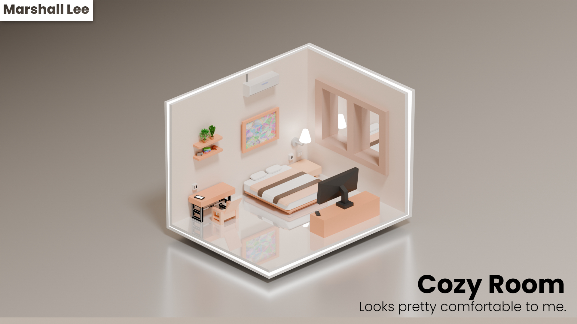 Room Isometric Render